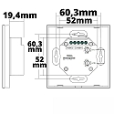 ISOLED dimmer DALI 4 MASTER DALI controllable, black