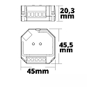 ISOLED dimmer DALI-2 DT6 / PUSH DALI controllable, white