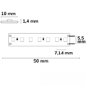 ISOLED LED Strip CRI FOOD FLEX BREAD 2-pole white