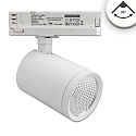 3-phase spot FOCUS FIX 38° swivelling, rotatable, switchable IP20, white 