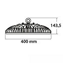 hall spot TOQ 85°C round, shockproof IP65, black dimmable