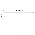 ISOLED linear luminaire PROFESSIONAL 3-pole, shockproof, switchable IP66, silver  35W 5500lm 4000K 120° 120° CRI 80-89 120cm