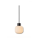 Luminaire � suspension INFINITY WHITE GLASS ROUND rainur�, avec c�ble ouvert, 2 p�les E27 IP20, noir gradable