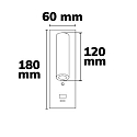 ISOLED Lampe de lecture LED USB A+C 3-STEP avec interrupteur, r�glable, avec fonction de charge USB IP42, noir gradable