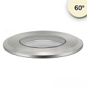 floor recessed luminaire ROUND Ø 45MM 60° rigid, passable, excl. LED driver IP67, silver 