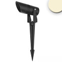 Lampe à piquet de terre IP65, noir  