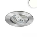 Lumière encastrée SLIM68 MINI AMP rond IP40, aluminium brossé  8W 960lm 4000K