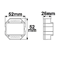 ISOLED Variateur SYS-PRO RF - PHASE TYPE CHOICE r�glable, contr�lable par ZigBee, TRIAC, contr�lable par Sys-Pro, blanc mat