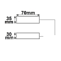 ISOLED Bo�te de jonction 0.5-2.5MM�, MAX. 450V/16A 3 p�les, c�bl� en continu