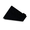 Embout EC110R (CORNER18) droite, lot de 1, ferm�, noir