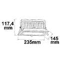 ISOLED Downlight BOX pivotant, blanche