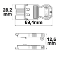 ISOLED connector plug WIELAND MALE GST18I3S B1 ZR1 3-pole