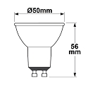 ISOLED LEDspot PAR16 3-STEP DIM 60� prismatique PAR16 clair GU10 5,5W 460lm 3000K 60� CRI 90-100