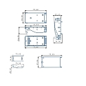 ISOLED Culot GU10 2 voies, avec bo�te de connexion, 3 p�les