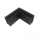 Connecteur d'angle TRACK48 SURFACE isol�, m�canique, horizontal, noir