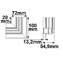 ISOLED Connecteur d'angle CORNER 90� HORIZONTAL - TRACK48 DRYWALL isol�, m�canique, horizontal, noir