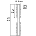 ISOLED connector BENDABLE 45� - TRACK48 DALI controllable, 4-pole, adjustable, universal, black