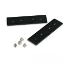 Pi�ce de raccordement TRACK48 DRYWAL m�canique, lot de 2, noir