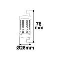 ISOLED Lampe à tige LED R7s 78mm 840 DIM clair 7,5W 78-850lm 4000K 360° CRI 80-89 gradable