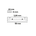 Bande LED silicon�e HT930 COB / HIGH TEMPERATURE 100�C 2 p�les blanche