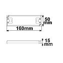 ISOLED Driver de LED 12VDC, 0-30W, SELV plat, constante de tension, commutable