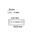 ISOLED Bande LED HEQ940 HIGH BRIGHT 240LED/M 140LM/W 2 pôles blanche
