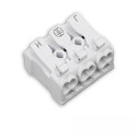 Fiche de connexion 2X3-POLE, 0.5-2.5MM�, MAX. 450V/16A 2 voies, 2 p�les
