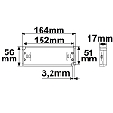 ISOLED Driver de LED TRAFO 48V IP20 - 0-100W SELV plat, constante de tension, commutable