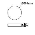 ISOLED Luminaire � suspension COLOR SWITCH ROUND - � 60CM CCT Switch, UGR < 19, multipower IP42, blanche gradable