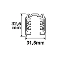 ISOLED 3-phase surface-mounted track SURFACE (DALI) DALI controllable