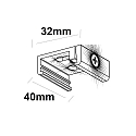 ISOLED 3-phase track ceiling clamp SURFACE (DALI) mechanical