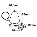 Suspension pendante triphas� SURFACE (DALI) contr�lable par DALI