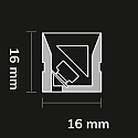 ISOLED Bande LED silicon�e NEONPRO930 CUSTOM TWIST+BEND B16H16 2 p�les