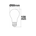 ISOLED Lampe LED forme poire A60 CL - EFFICIENCY 215LM/W commutable A60 clair E27 4W 108-840lm 3000K 360� CRI 90-100