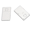 Embout TRACK48 SURFACE version pour montage en surface, lot de 2, blanche