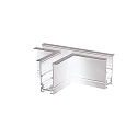 Connecteur en T CORNER 90� HORIZONTAL - TRACK48 RECESSED isol�, m�canique, horizontal, blanche