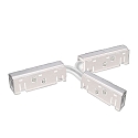 Connecteur en T FLEXIBLE - TRACK48 �lectrique, 4 p�les, r�glable, universal, blanche