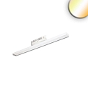 Luminaire triphas� LINEAR 60CM rigide, CCT Switch, prismatique IP20, blanche gradable