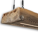 Luminaire à suspension ZILLACHTOL HOIZ Tunable White, avec variateur tactile IP20, bois, noir gradable