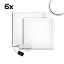 Panneau à LED ECO BACKLIGHT LINE 625 lot de 6, gradable 36W 4350lm 4000K CRI 80-89