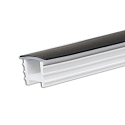 accessories profile cover FLEX-COVER10 TWIST+BEND, opal, black 500cm