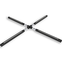 ISOLED Connecteur en X LINKLINE50, noir