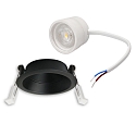 ISOLED Projecteur encastr� BACK68 pivotant IP20, noir gradable