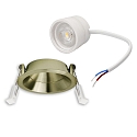 ISOLED Projecteur encastr� BACK68 pivotant IP20, laiton gradable