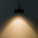 ISOLED track pendant luminaire TRACK48 CIRCLE IP20, black dimmable