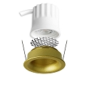 ISOLED Projecteur encastré BACK32 rond, reculer IP20, or gradable