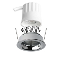 ISOLED Projecteur encastré BACK32 rond, reculer IP20, chrome gradable