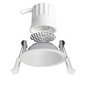 Projecteur encastré BACK45 rond, reculer IP20, blanche gradable