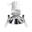 ISOLED Projecteur encastré BACK45 rond, reculer IP20, chrome gradable