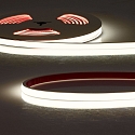 fully siliconised LED strip  FC930 FLEXTUBE 240LED/M - 500CM / 2XMINIAMP with plug opal, transparent, white